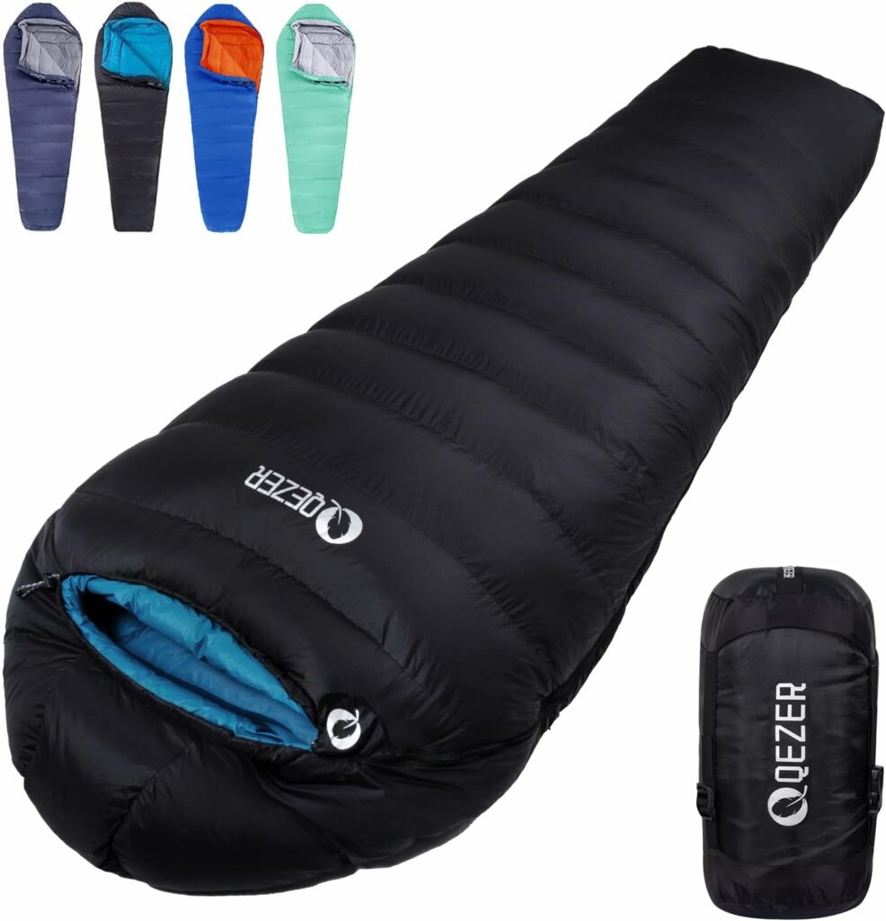 Down Adult Sleeping Bag for Cold Weather