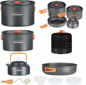Overmont Camping Cookware Mess Kit top outdoor products 2025