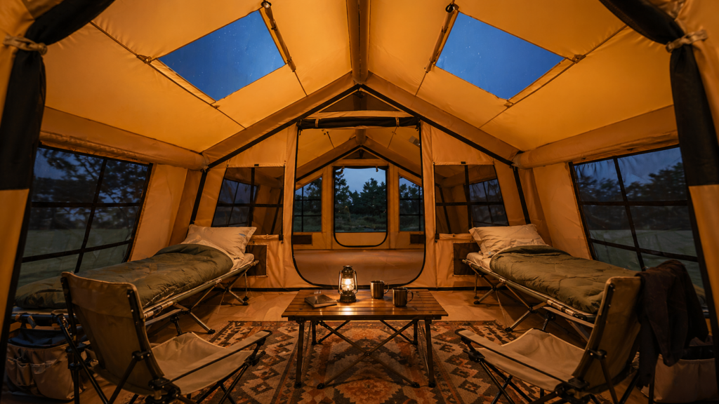 vevor inflatable tent interior